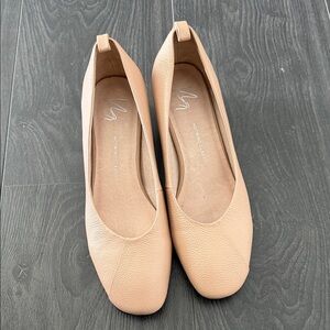 Hotwind Classic - Leather Ballet Chunky Short Heels